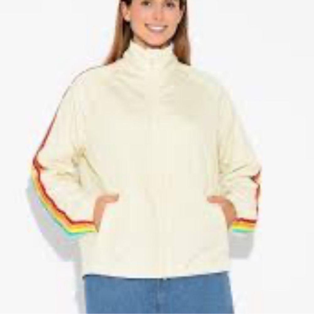 Target x Pride Women’s Lightweight Rainbow Windbreaker - Cream Size XS NWT